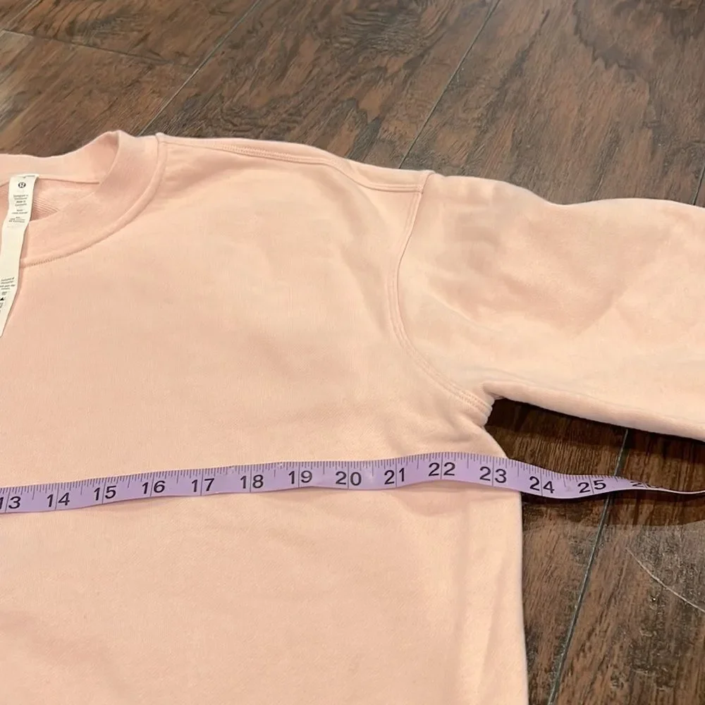 Lululemon‎ light pink oversized crewneck sweatshirt size 4 in EUC